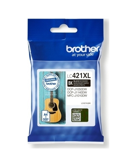Brother LC421XL (LC421XLBK) Rašalinė kasetė, Juoda