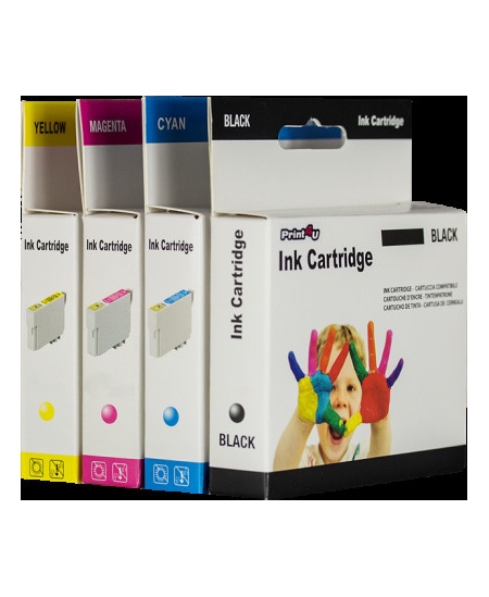 Neoriginali Print4U Canon CLI-521Y (2936B001), geltona kasetė