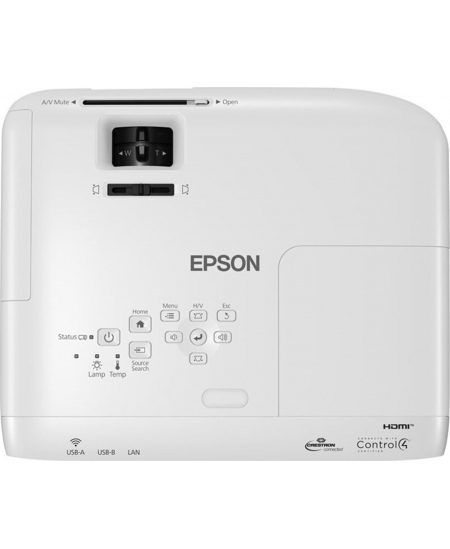 Epson 3LCD projector EB-W49 WXGA (1280x800), 3800 ANSI lumens, White, Lamp warranty 12 month(s)