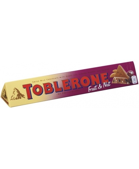 Pieniškas šokoladas TOBLERONE Fruit & Nut, 100 g