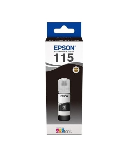 Epson 115 EcoTank (C13T07D14A) Rašalo papildymo buteliukas, Foto Juoda