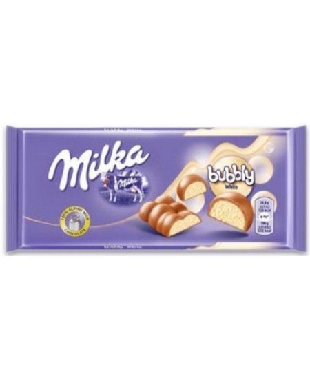Šokoladas MILKA Bubbly White, 95 g,