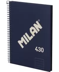 Sąsiuvinis kietu viršeliu MILAN, A5, 80 lapų, linijomis