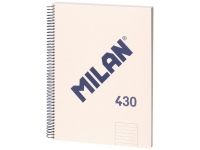 Sąsiuvinis kietu viršeliu MILAN, A4, 80 lapų, linijomis