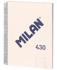 Sąsiuvinis kietu viršeliu MILAN, A4, 80 lapų, linijomis