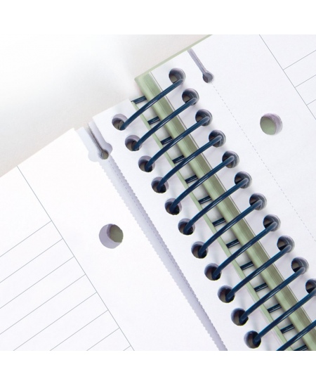Sąsiuvinis su spirale ir kietu viršeliu MILAN 430, A4, 80 lapų, linijomis, smėlio spalvos