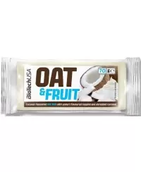 Avižinis batonėlis BioTechUSA Oat Bar, jogurtinis, kokoso skonio, 70 g