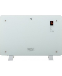 Camry CR 7721 Convection glass heater LCD with remote control, 1500 W, Number of power levels 2, White