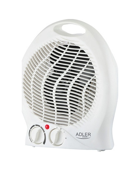 Adler Heater AD 7728 Fan Heater, 2000 W, Number of power levels 2, White