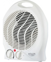 Adler Heater AD 7728 Fan Heater, 2000 W, Number of power levels 2, White