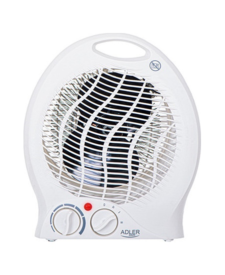 Adler Heater AD 7728 Fan Heater, 2000 W, Number of power levels 2, White