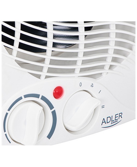 Adler Heater AD 7728 Fan Heater, 2000 W, Number of power levels 2, White