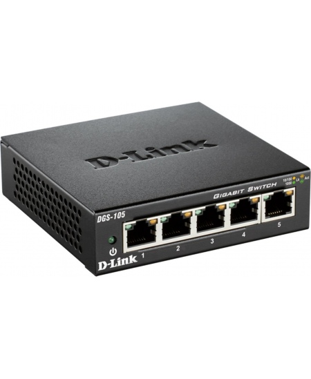 D-Link Ethernet Switch DGS-105/E Unmanaged, Desktop, 1 Gbps (RJ-45) ports quantity 5