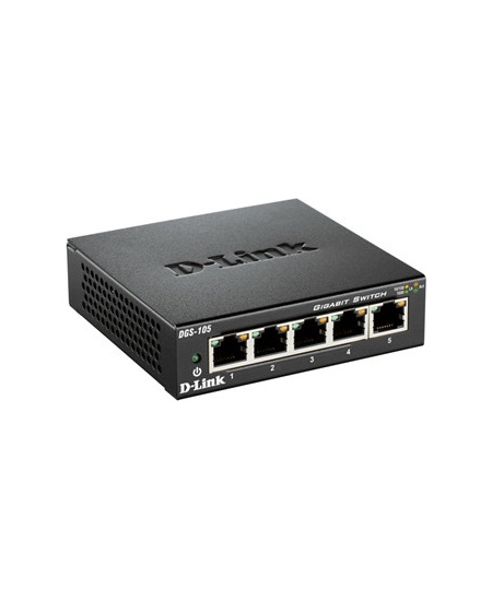 D-Link Ethernet Switch DGS-105/E Unmanaged, Desktop, 1 Gbps (RJ-45) ports quantity 5