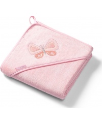 BabyOno rankšluostis su gobtuvu bambukinis 100x100 rožinis 346/04