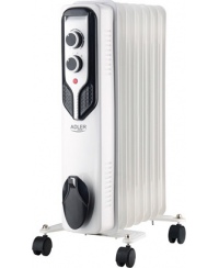 Adler Oil-Filled Radiator AD 7815 Oil Filled Radiator 1500 W Number of power levels 3 White