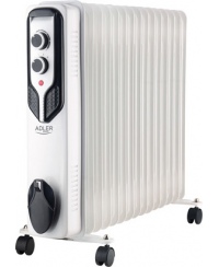 Adler Oil-Filled Radiator AD 7819 Oil Filled Radiator 2500 W Number of power levels 3 White