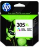 HP No.305XL kasečių rinkinys (3YM63AE), žydra, purpurinė, geltona kasetė