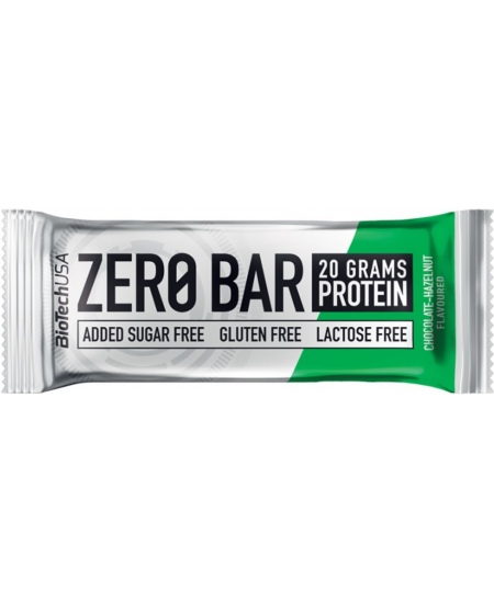 Baltyminis batonėlis BioTechUSA  Zero Bar, šokoladinis, su lazdyno riešutais, 50 g