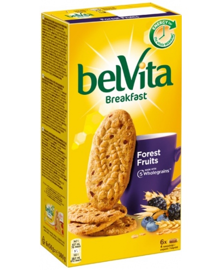 Sausainiai BELVITA, miško uoga, 300 g