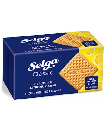 Sausainiai SELGA, citrinų skonio, 180 g