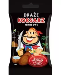 Dražė SKAWA Korsarai, kokosų skonio, 70g