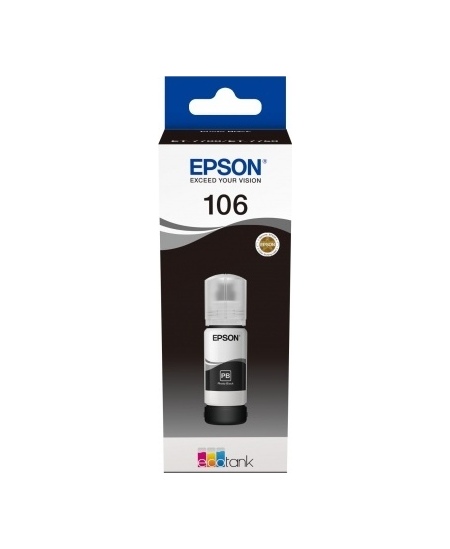 Epson 106 EcoTank (C13T00R140) Rašalo papildymo buteliukas, Foto Juoda