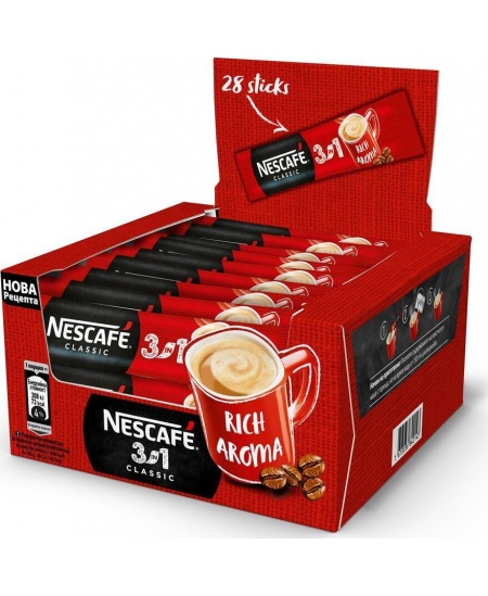 NESCAFE CLASSIC kavos gėrimas 3 in1 (28*16,5g)