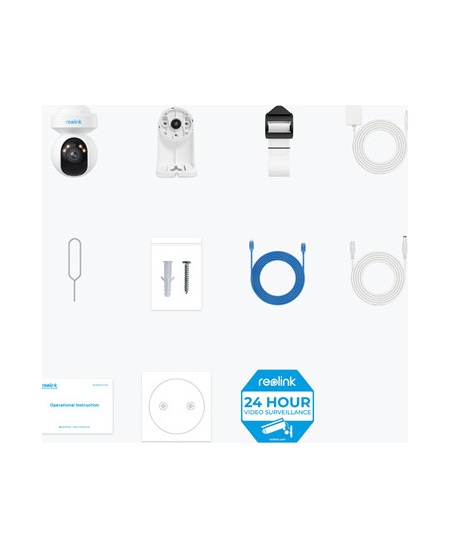 Reolink | Smart WiFi Camera with Motion Spotlights | E Series E540 | PTZ | 5 MP | 2.8-8/F1.6 | IP65 | H.264 | Micro SD, Max. 256