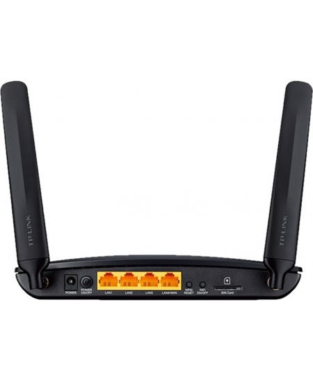 4G LTE Router | TL-MR6400 | 802.11n | 300 Mbit/s | 10/100 Mbit/s | Ethernet LAN (RJ-45) ports 3 | Mesh Support No | MU-MiMO No |