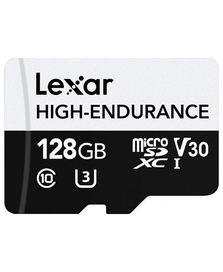 Lexar | Flash Memory Card | High-Endurance | 128 GB | microSDHC | Flash memory class UHS-I