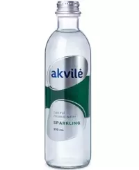 Mineralinis vanduo AKVILĖ, 330 ml, stikle, lengvai gazuotas