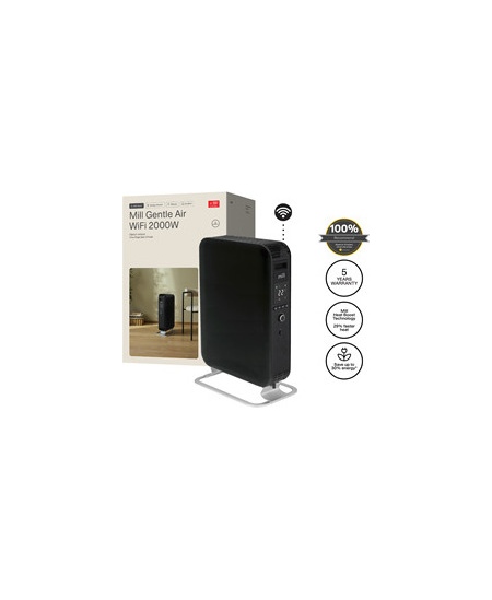 Mill WiFI GEN3 Oil Filled Radiator | OIL2000WIFI3 | Oil Filled Radiator | 2000 W | Number of power levels 3 | Black