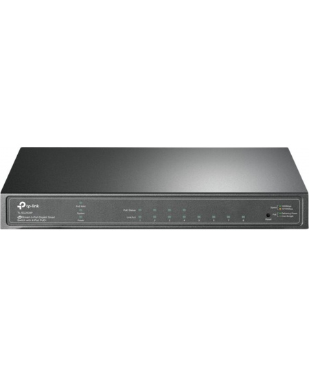 TP-LINK | JetStream 8-Port Gigabit Smart Switch | TL-SG2008P | Web Managed | Desktop | PoE+ ports quantity 4 | Power supply type