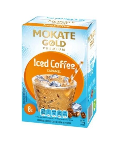 Kavos gėrimas MOKATE Iced  Coffee Caramel, 8 x 15g