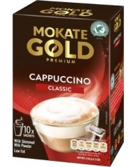 Kavos gėrimas MOKATE Gold Premium Cappuccino Classic, 10 x 14g