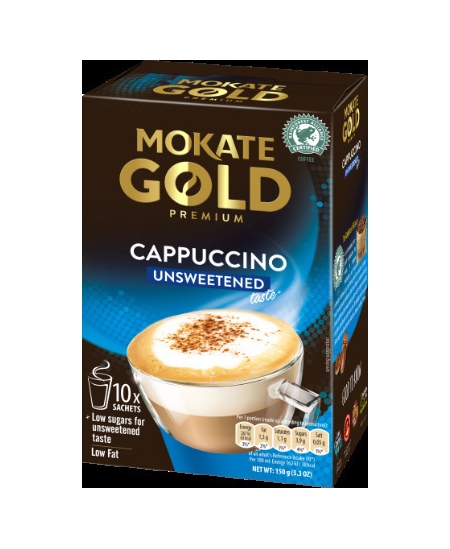 Kavos gėrimas MOKATE Gold Premium Cappuccino, becukrė, 10 x 14g