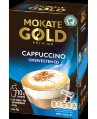 Kavos gėrimas MOKATE Gold Premium Cappuccino, becukrė, 10 x 14g