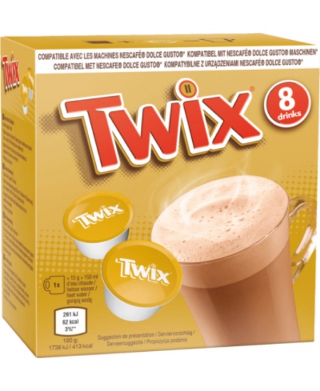 Kakavos kapsulės TWIX, 8 x 15g