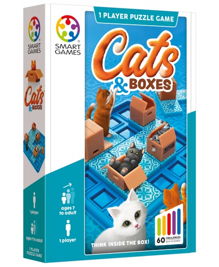 Stalo žaidimas SMART GAMES Cats & Boxes (7+)