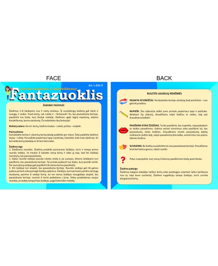 Stalo žaidimas PLAYLAND Fantazuoklis (5+)