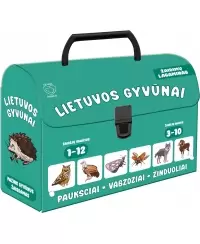 Stalo žaidimų lagaminas "Lietuvos gyvūnai" (3+)