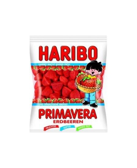 Guminukai HARIBO, Primavera, Erdbeeren, 100g