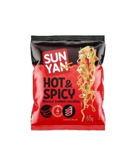 Greitai paruošiami makaronai SUN YAN Hot&Spicy pakelyje, 65g