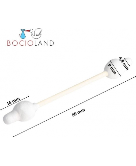 Bocioland krapštukai ausims vaikiški saugus medvilniniai 60 vnt BL159