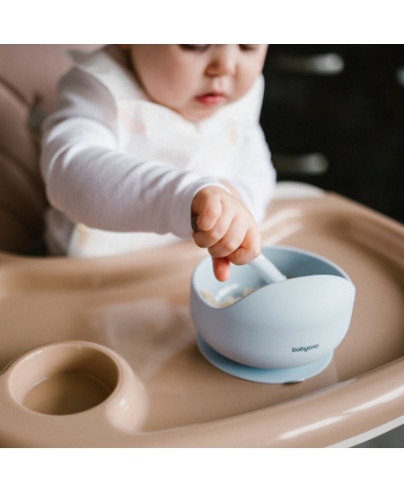 Babyono lėkštutė silikoninė neslystanti mėlyna 1481/01