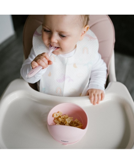 Babyono lėkštutė silikoninė neslystanti rožine 1481/02