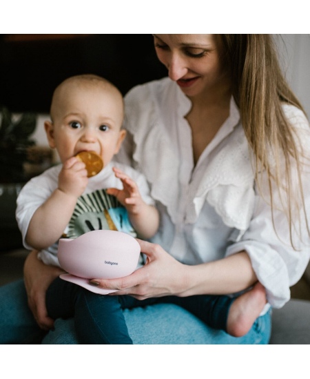 Babyono lėkštutė silikoninė neslystanti rožine 1481/02