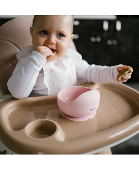 Babyono lėkštutė silikoninė neslystanti rožine 1481/02