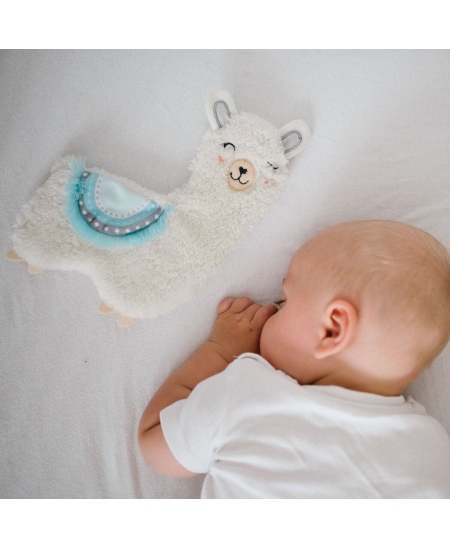 Babyono žaislas minkštas plokščias mėlynas llama 1557/02